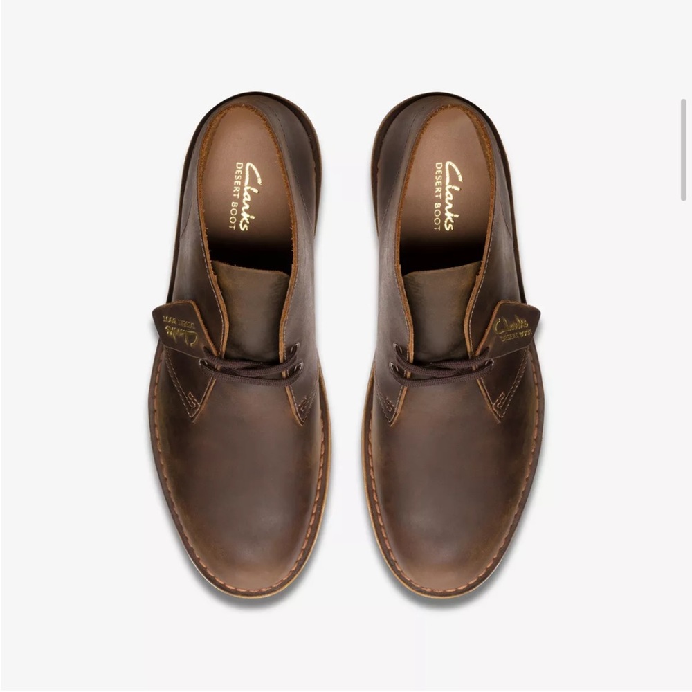 Clarks Men Desert Boot in Beeswax Leather Size 10.5